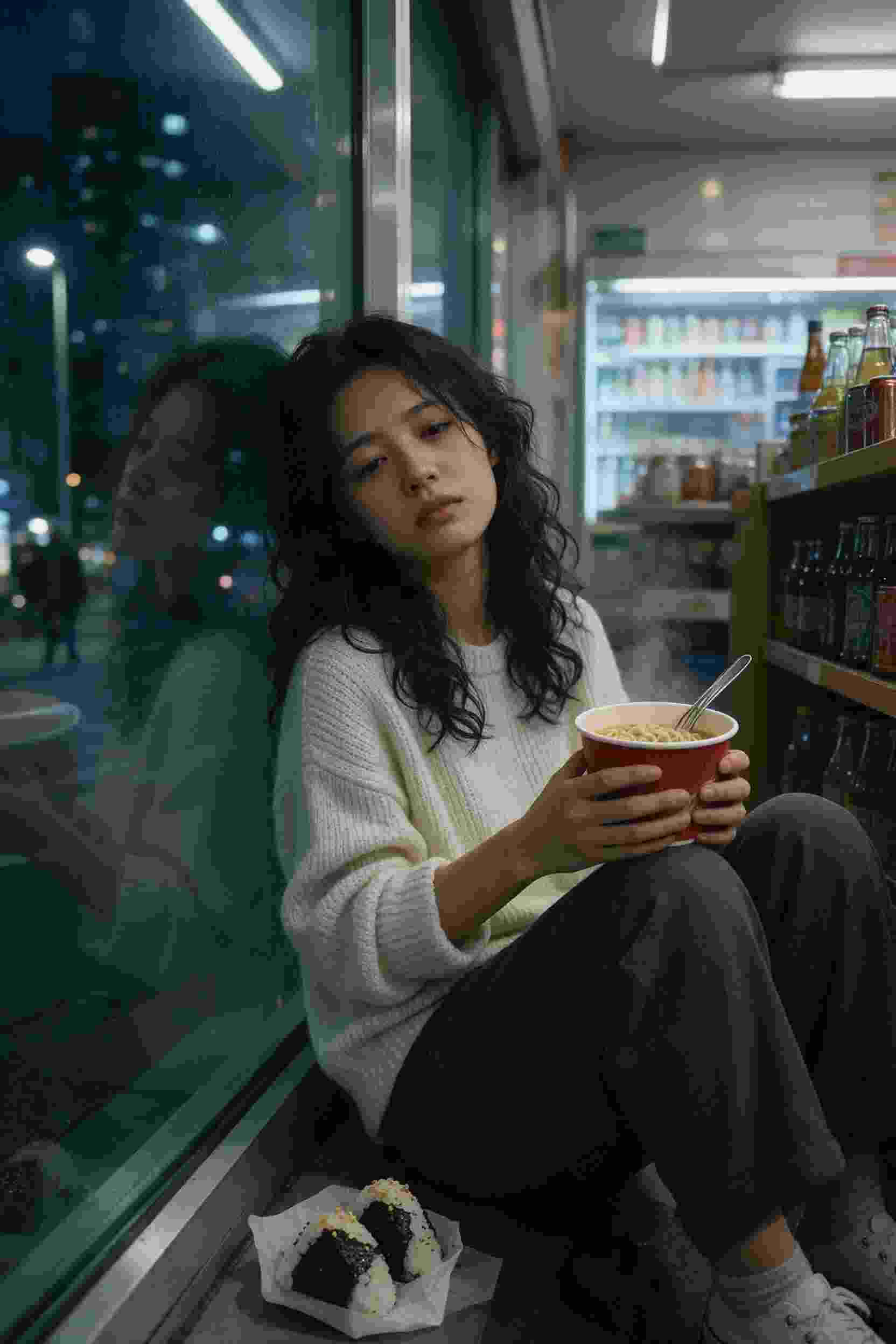 雨中相拥